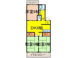 ﾋﾞﾗNS1の物件間取画像